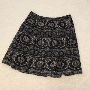 GAP Floral Print Navy Blue Mini Skirt